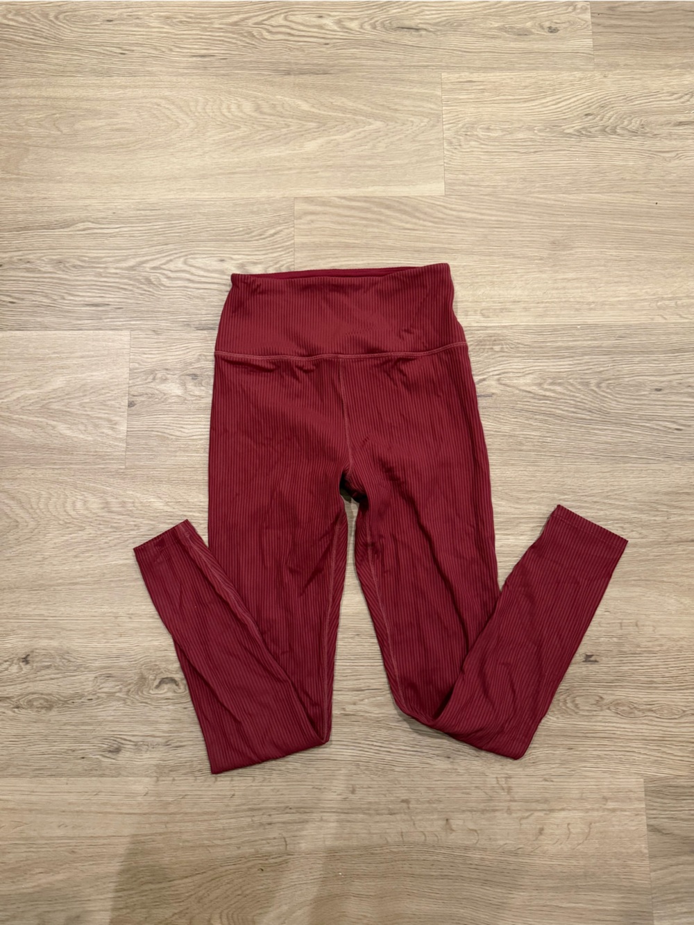 Year of Ours Ribbed Leggings - Burgundy Red
